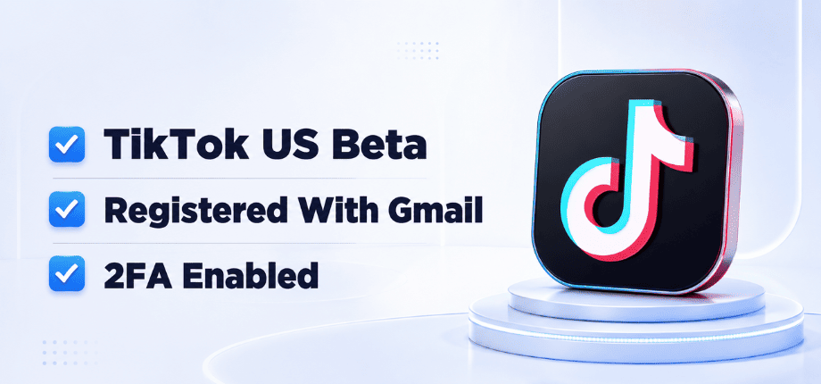 Аккаунт TikTokUS Beta — Регистрация через Gmail — В почте включена двухфакторная аутентификация — Публикации будут набирать просмотры - 2