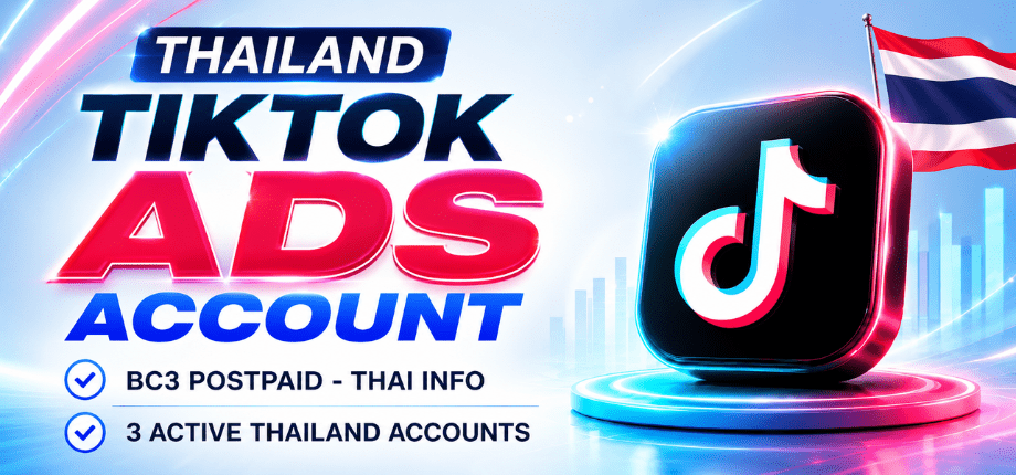 Аккаунт TikTokAds BC3 с постоплатой — в долларах США — 0 % налога — Информация о Таиланде — Создание 3 аккаунтов для работы в Таиланде