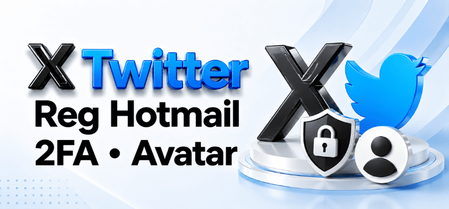 Аккаунт X (Twitter) Новый надежный Hotmail — двухфакторная аутентификация, аватар, резервное копирование — без файлов cookie