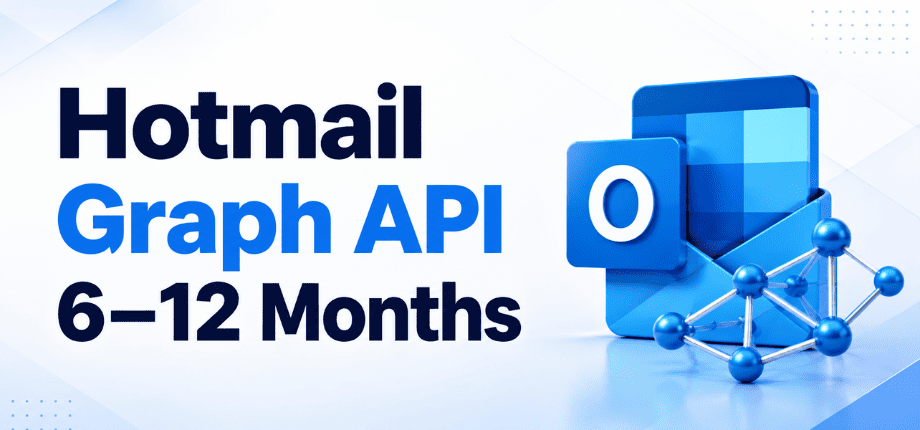 Проверенная учетная запись Hotmail — формат Graph API, срок действия от 6 до 12 месяцев, добавлен адрес электронной почты для восстановления