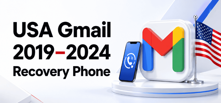 Аккаунт Gmail (США) на 2019–2024 годы — с номером телефона для восстановления — код будет выдан при подтверждении